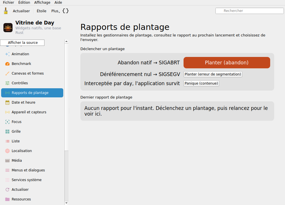Crash — Linux (Qt 6 / KDE)