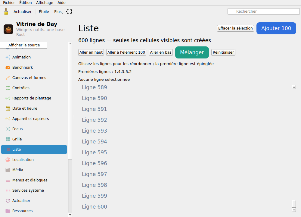 List Bottom — Linux (Qt 6 / KDE)