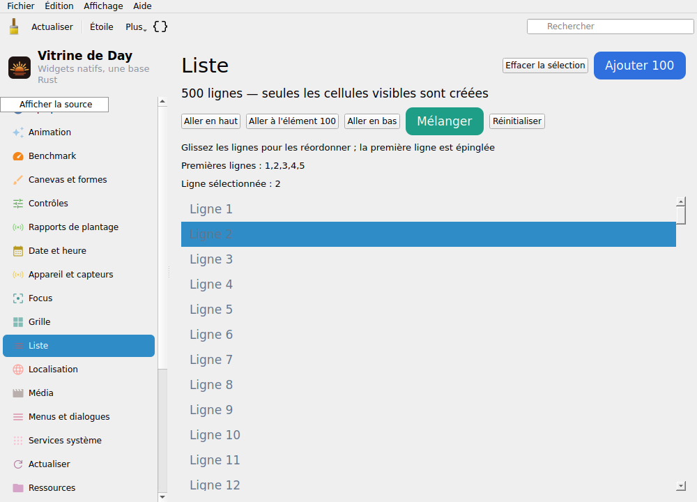 List — Linux (Qt 6 / KDE)