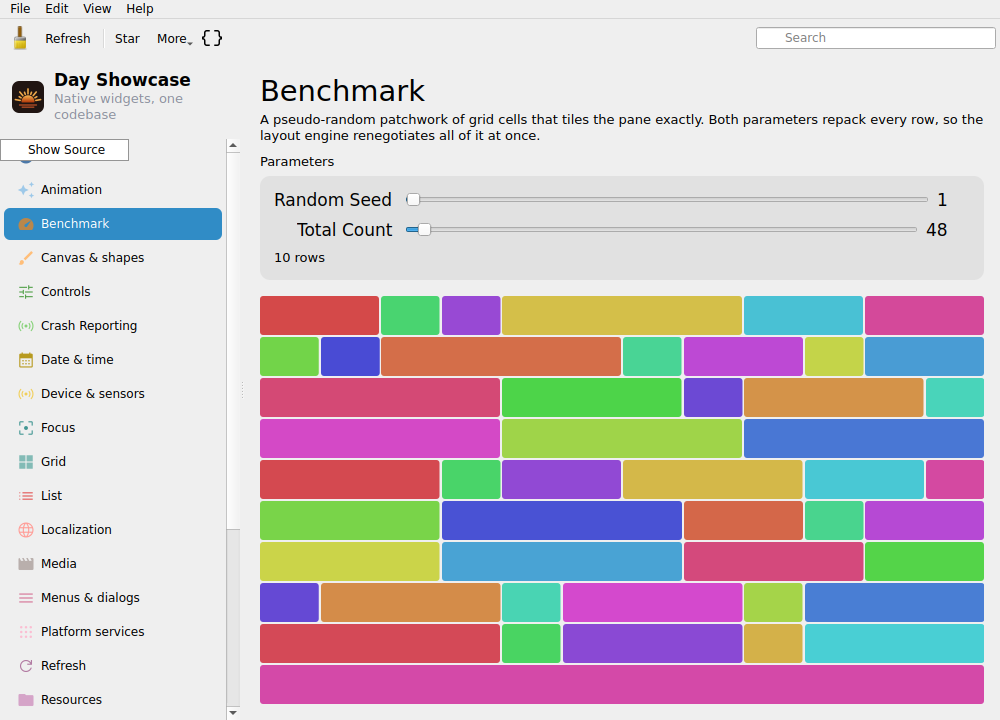 Benchmark — Linux (Qt 6 / KDE)