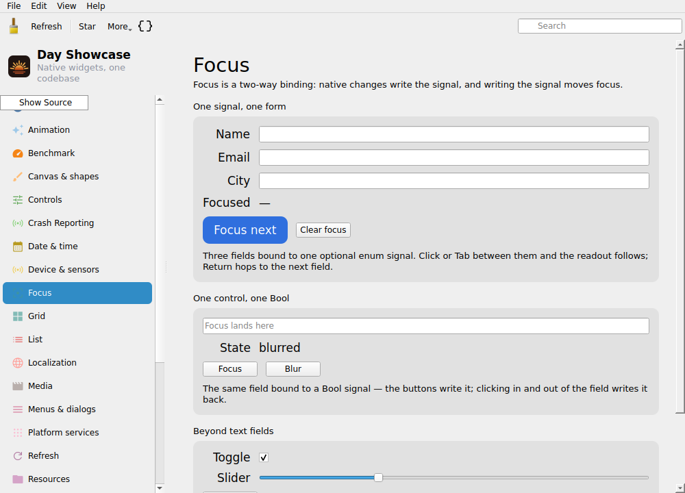 Focus — Linux (Qt 6 / KDE)
