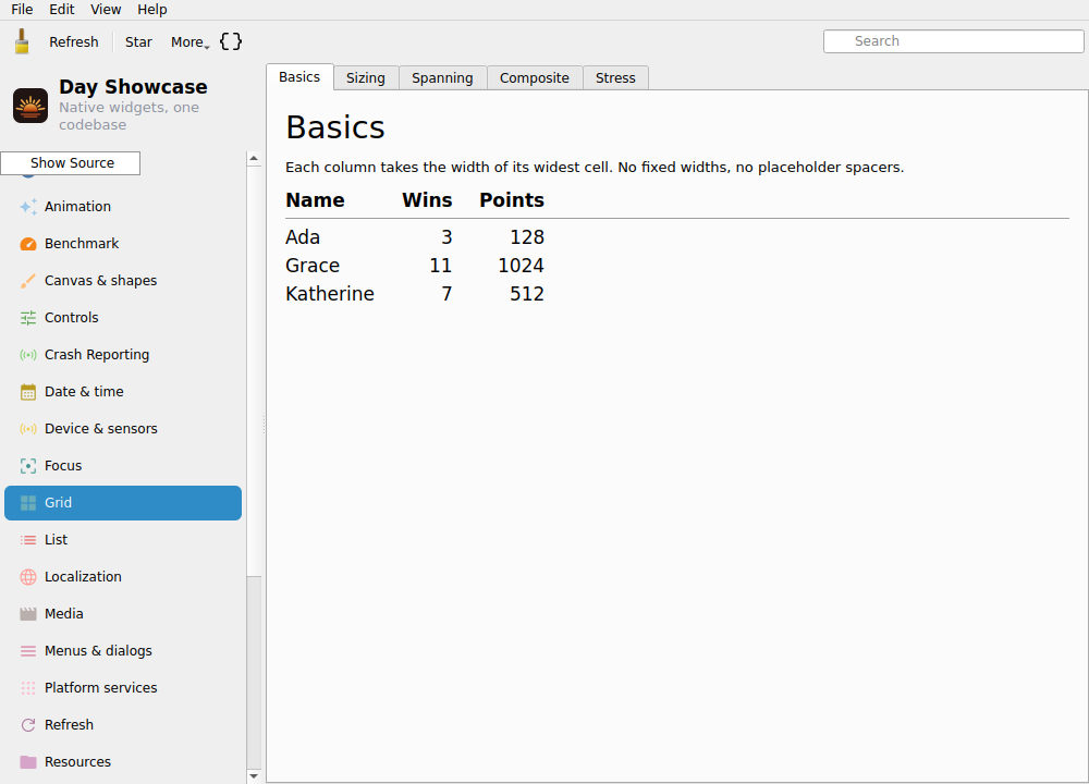 Grid — Linux (Qt 6 / KDE)