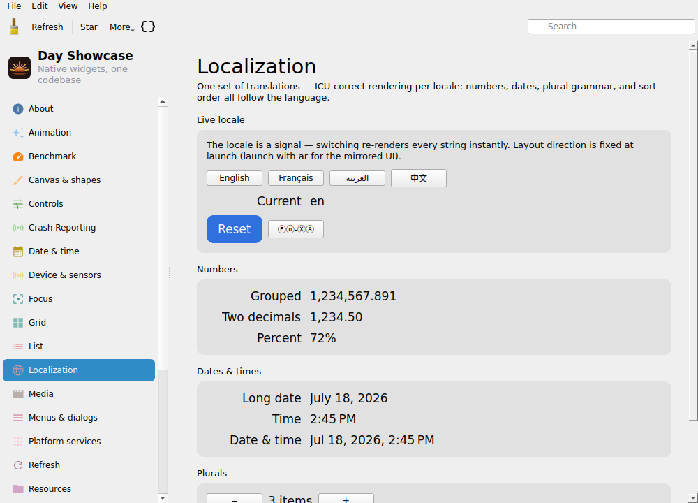 Localization — Linux (Qt 6 / KDE)