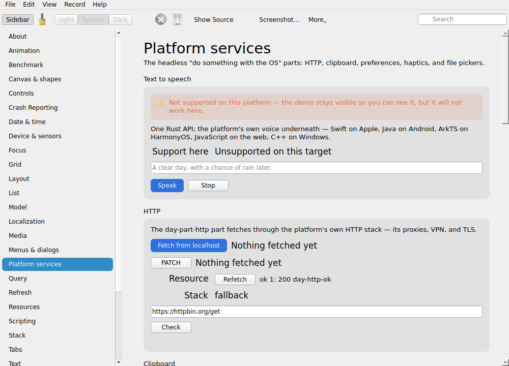 Speech, Linux Qt 6