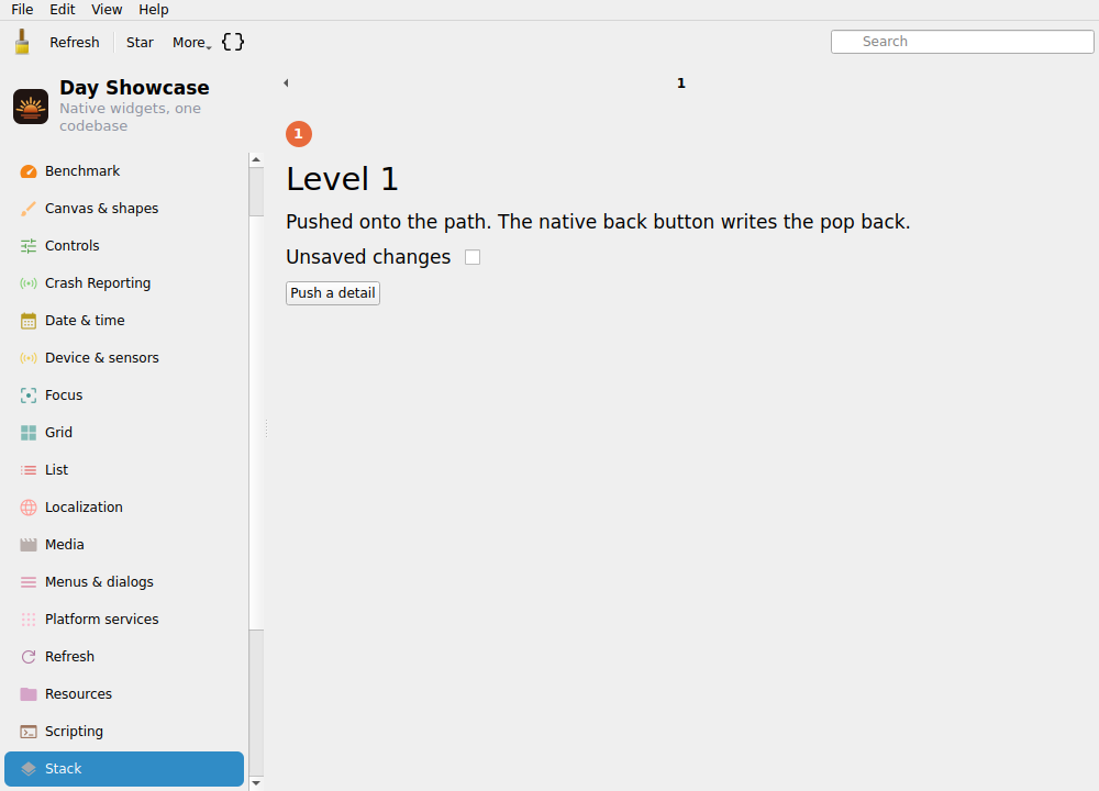 Stack Detail — Linux (Qt 6 / KDE)