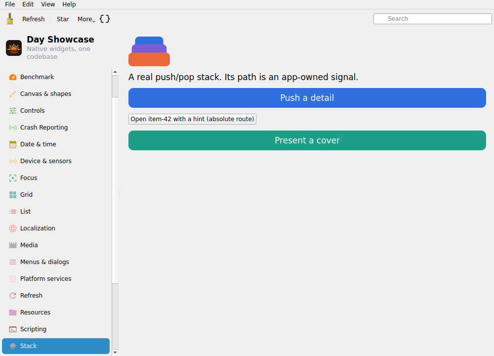 Stack Root — Linux (Qt 6 / KDE)