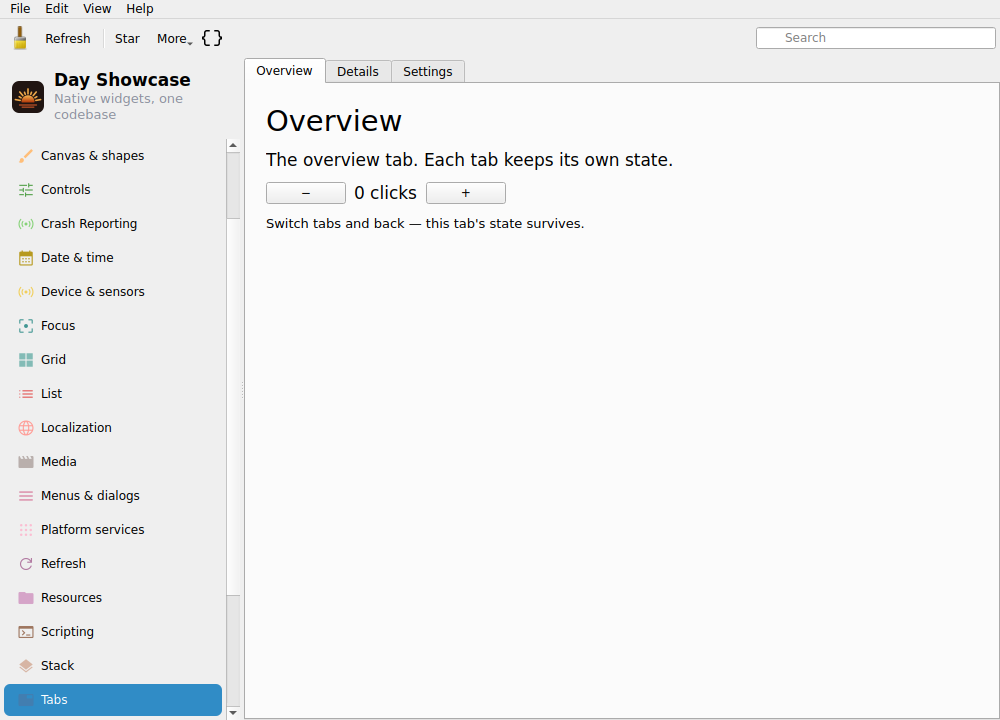 Tabs One — Linux (Qt 6 / KDE)
