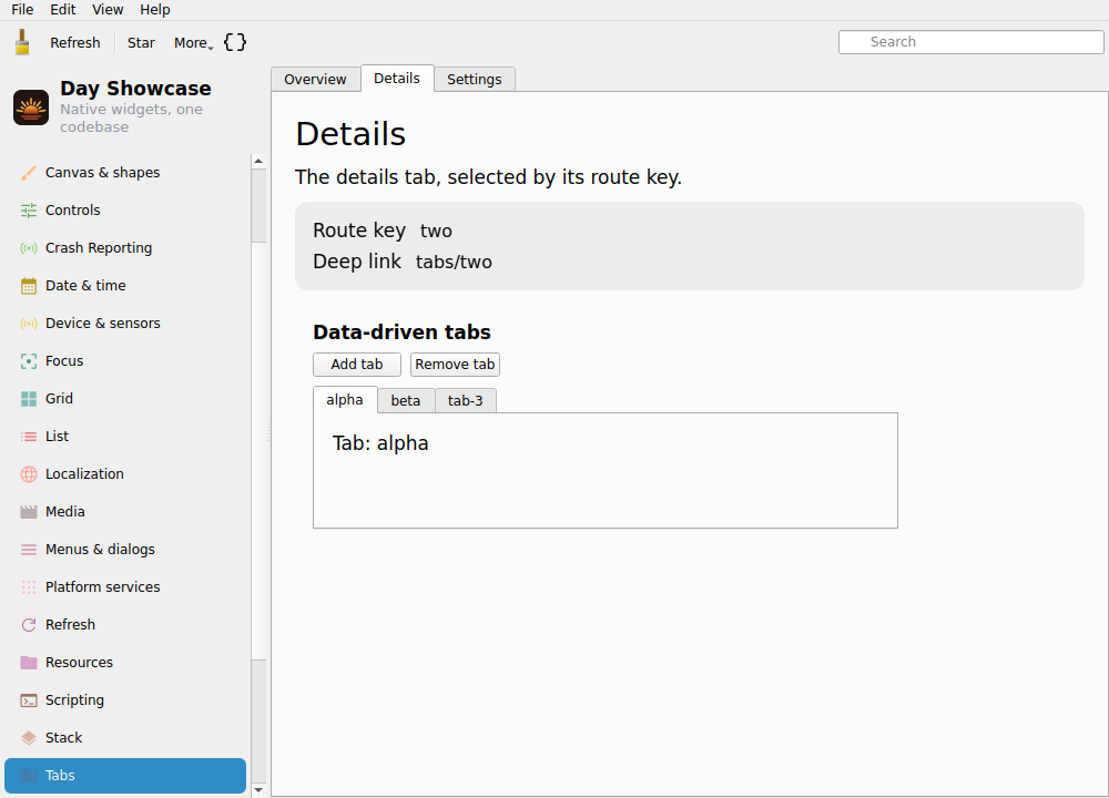 Tabs Two — Linux (Qt 6 / KDE)