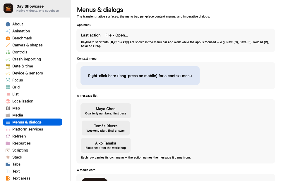 Menus — macOS (AppKit)