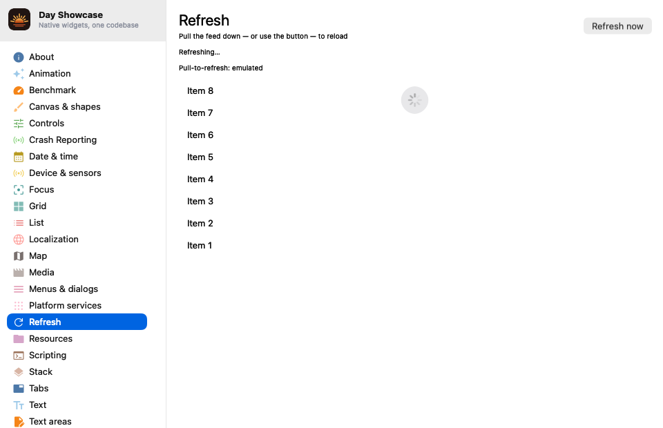 Refresh — macOS (AppKit)