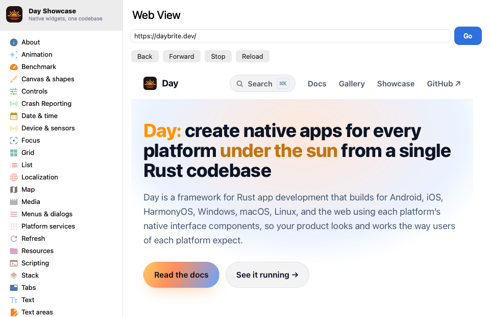 Webview — macOS (AppKit)