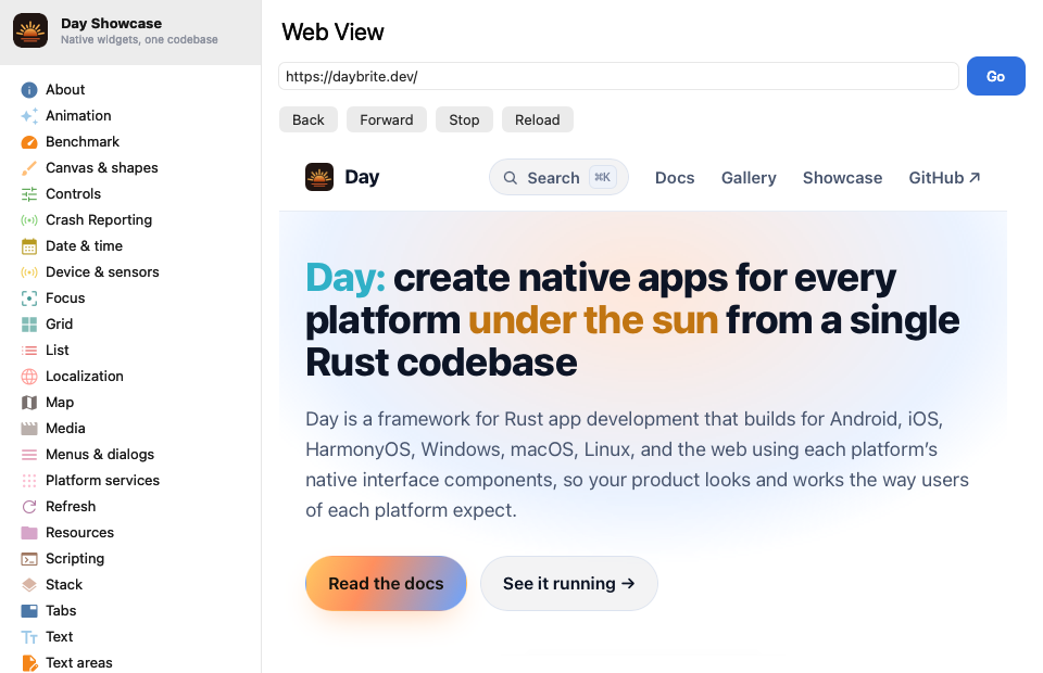Home — macOS (AppKit)