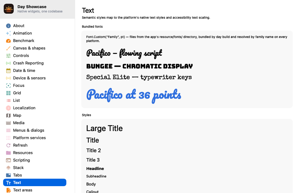 Text — macOS (AppKit)