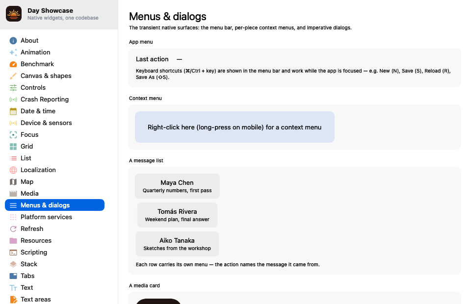 Menus — macOS (AppKit)