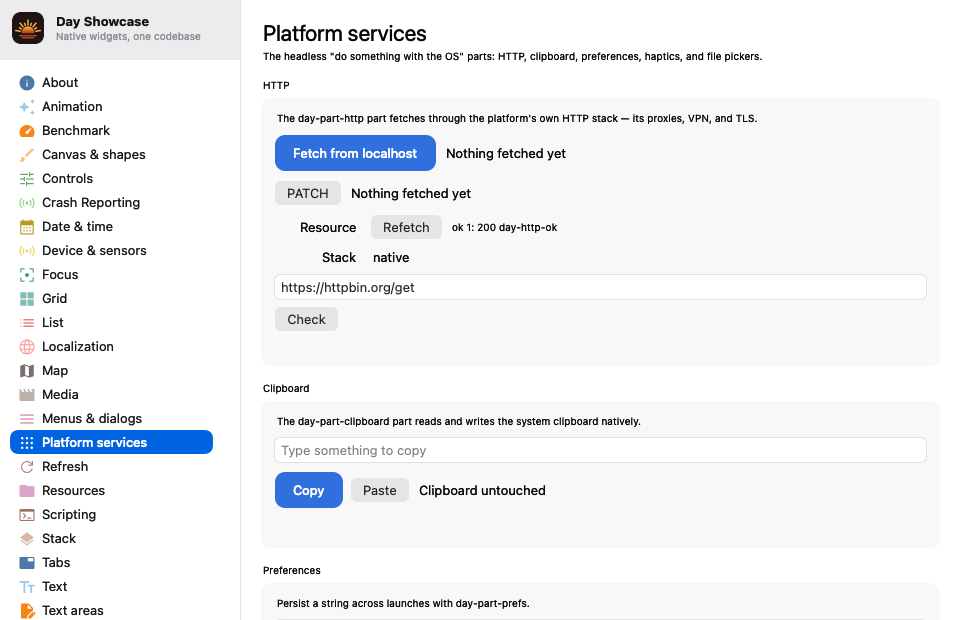 Services — macOS (AppKit)