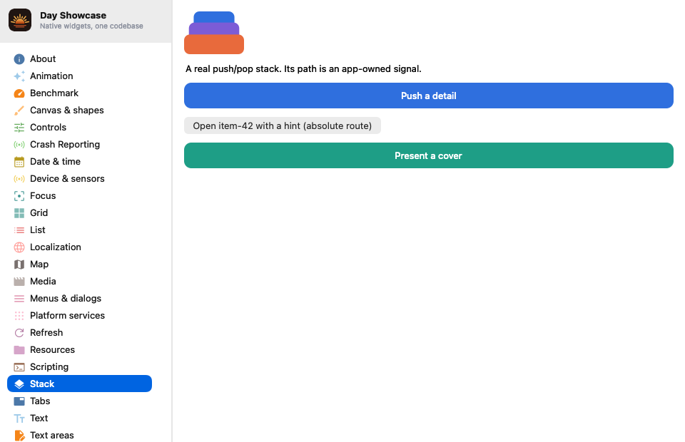 Stack Root — macOS (AppKit)