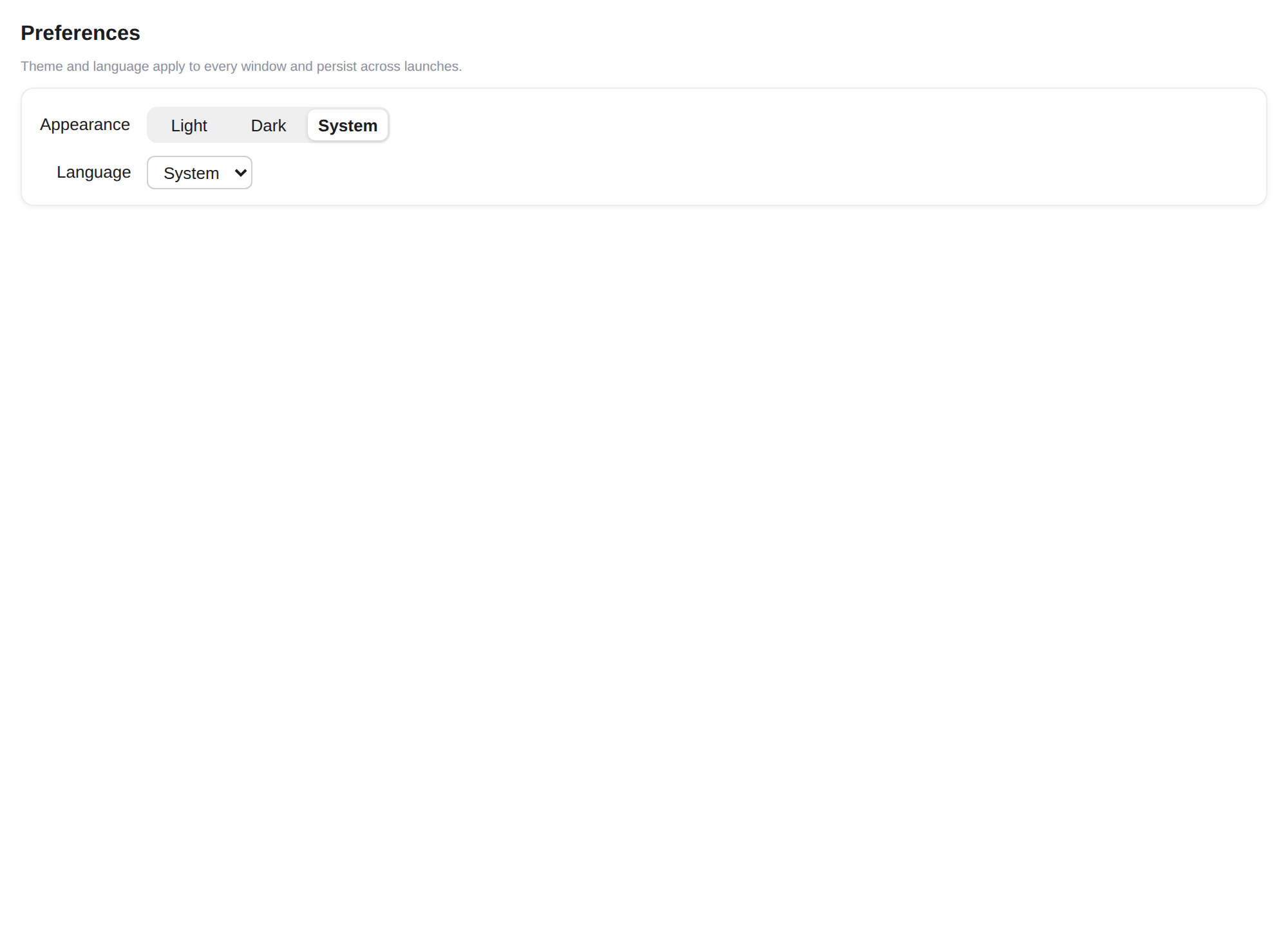 Menus & dialogs · preferences window, Web Web DOM