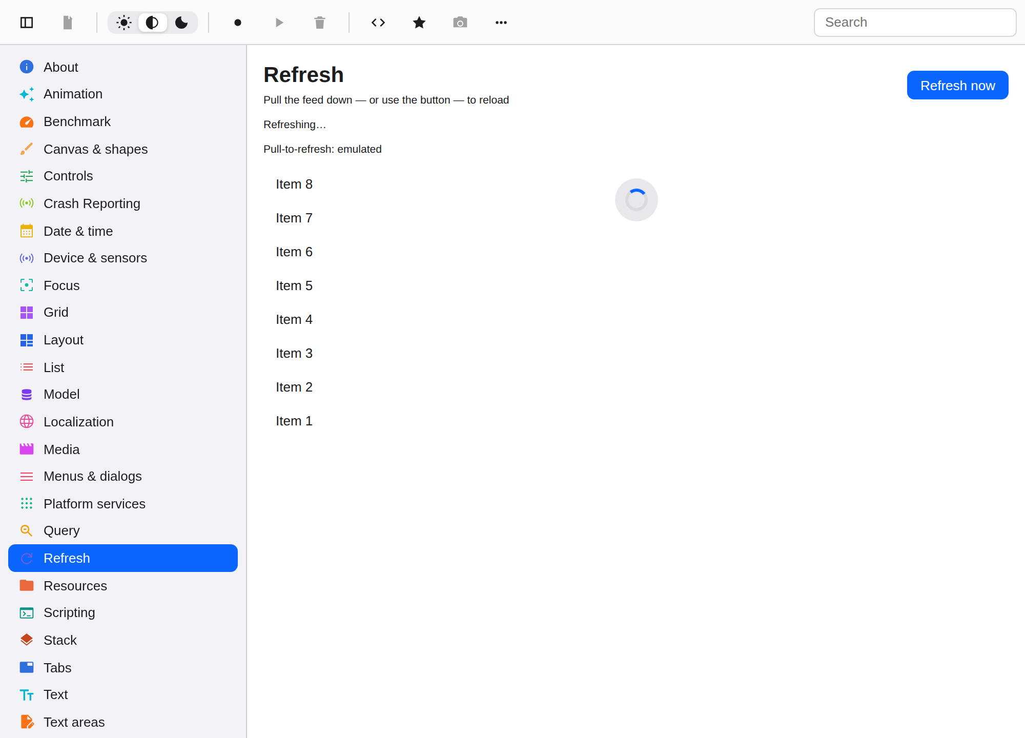 Refresh, Web Web DOM