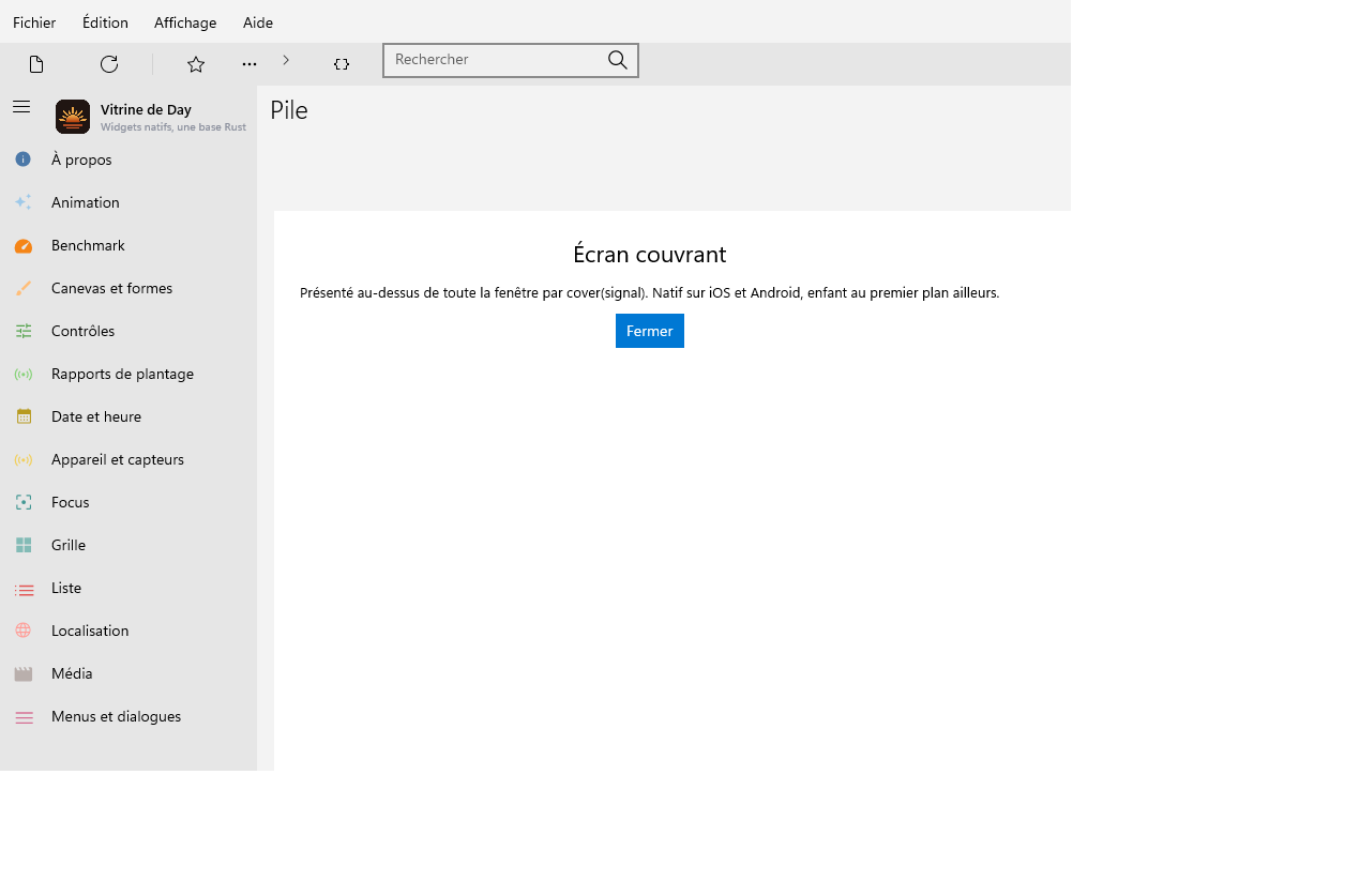 Cover — Windows (XAML)