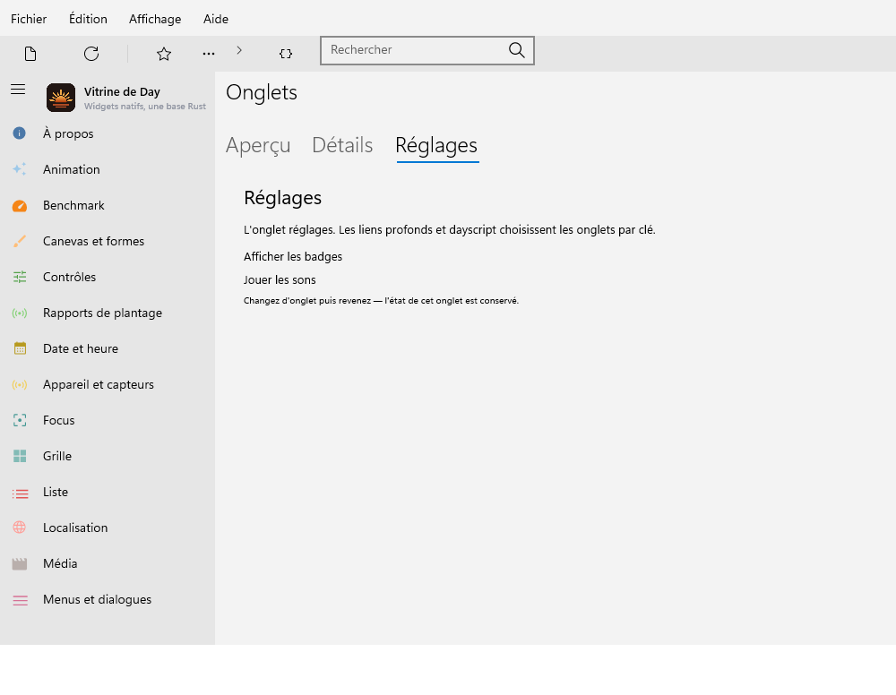 Tabs Three — Windows (XAML)