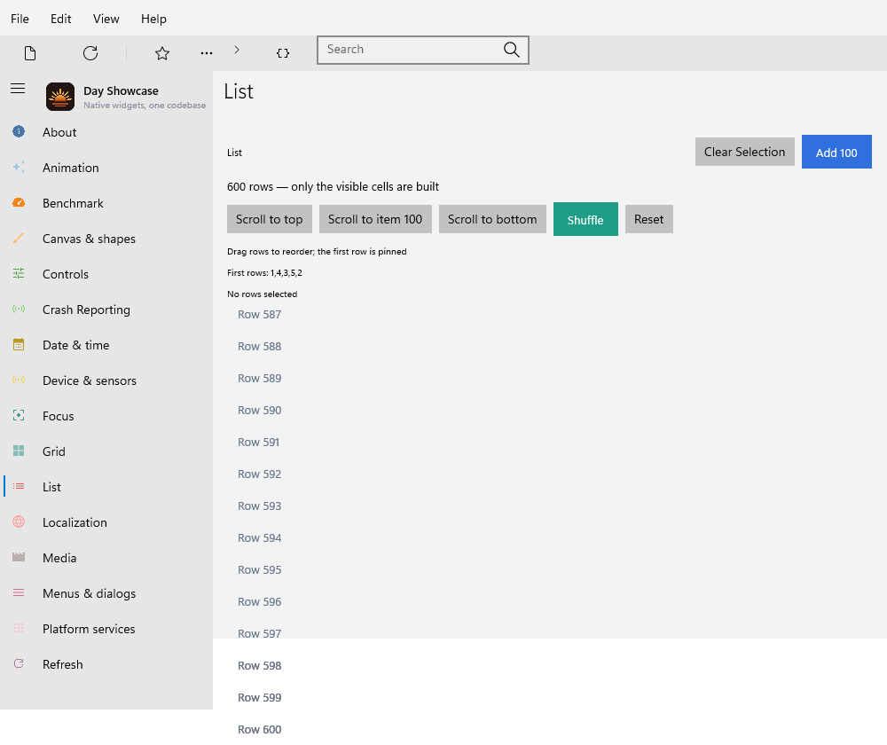 List Bottom — Windows (XAML)