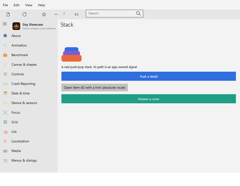 Stack Root — Windows (XAML)