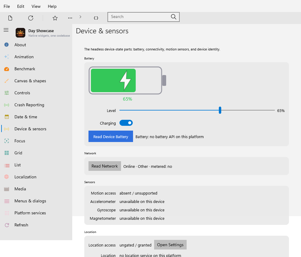 System — Windows (XAML)