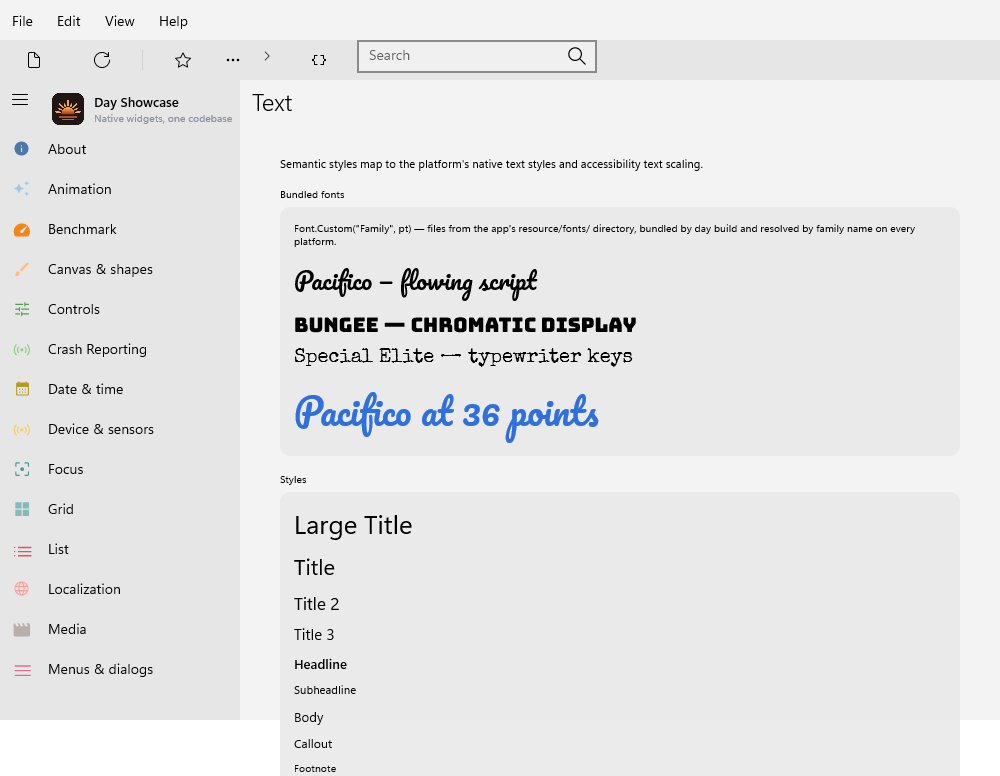 Text — Windows (XAML)