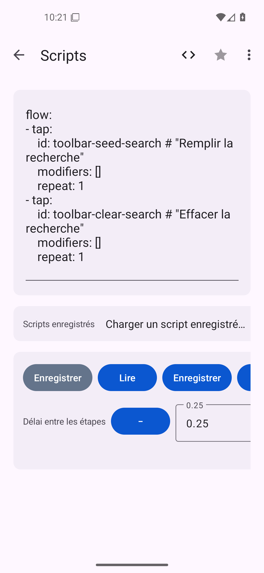 Scripts — Android (Material) · Phone