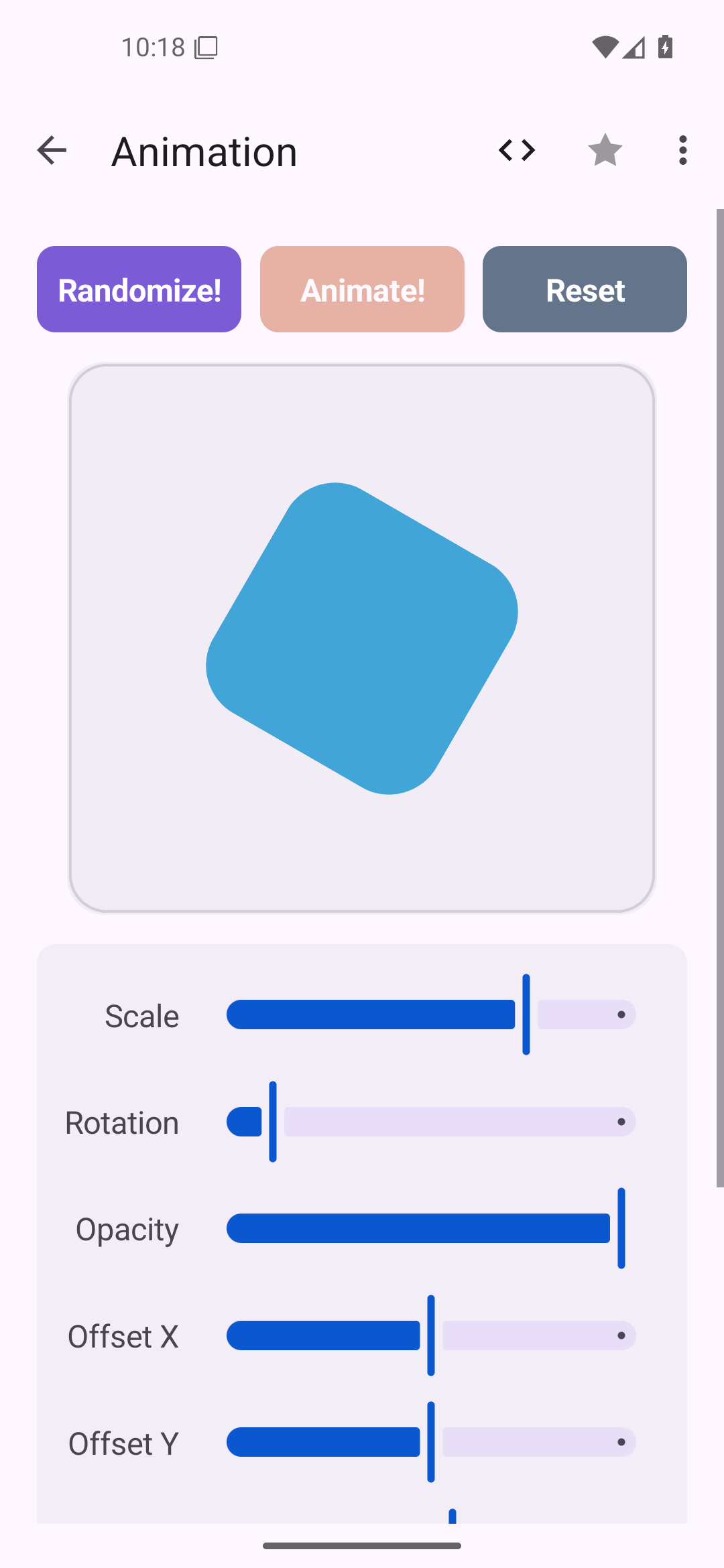 Animation — Android (Material) · Phone