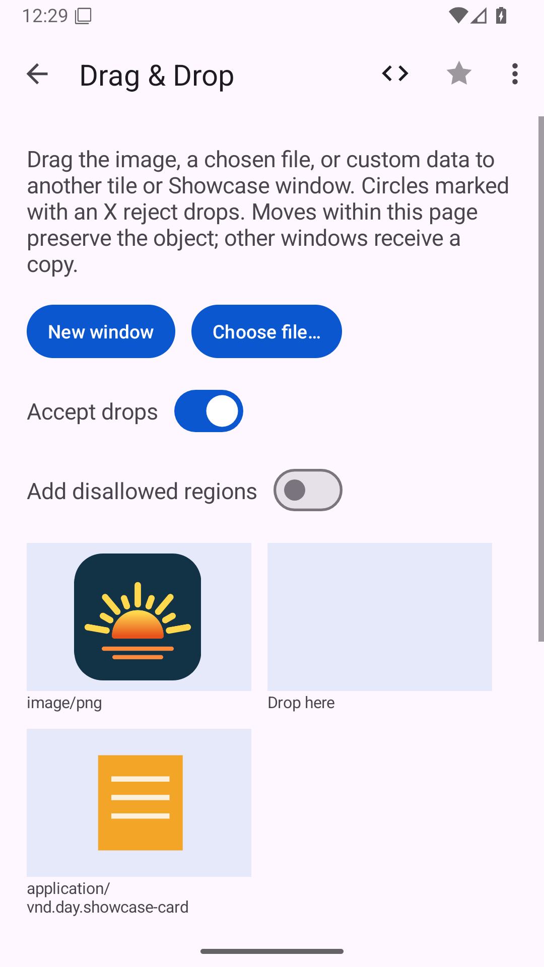 Drag Drop, Android Android