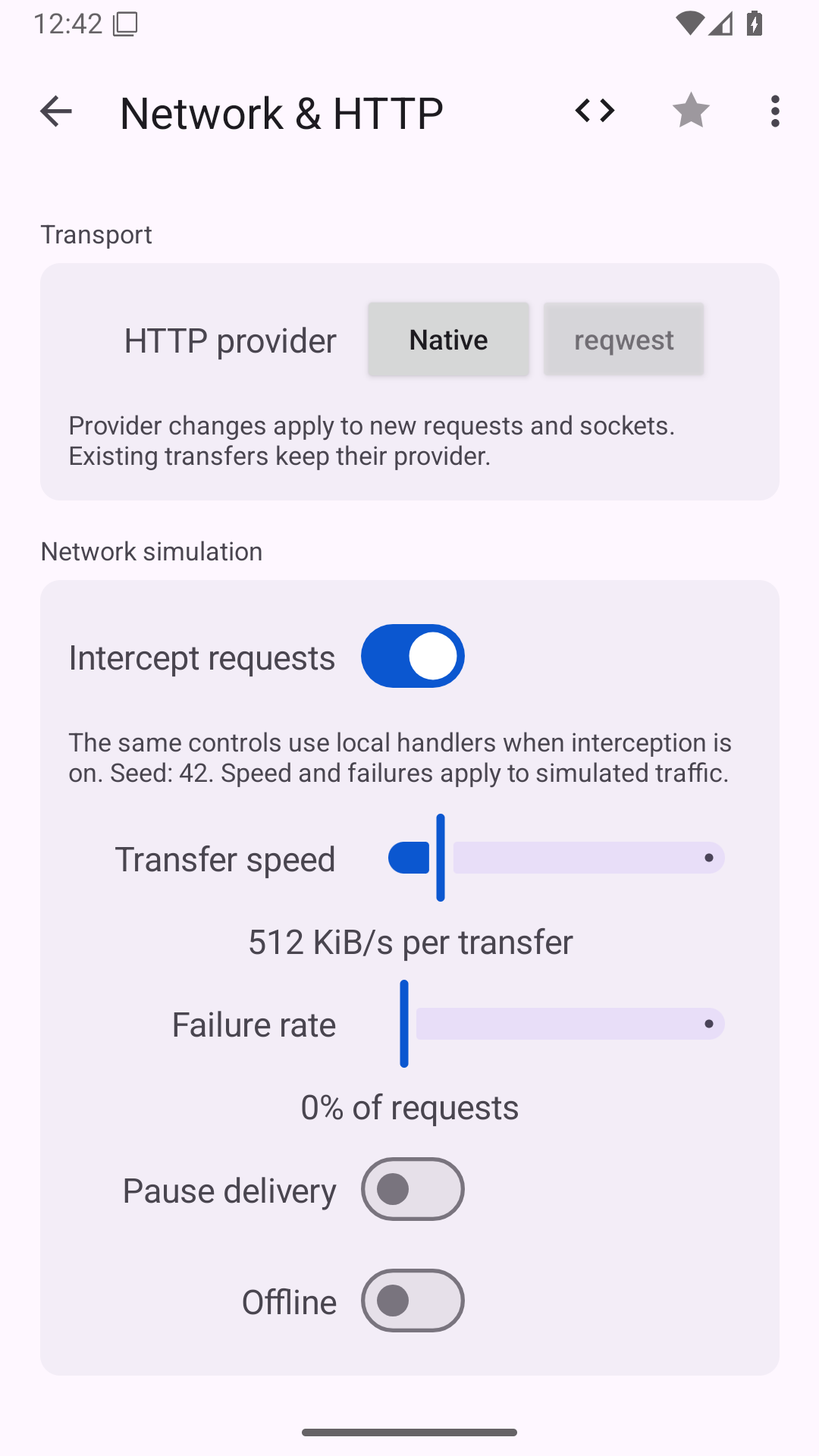 Network Simulation, Android Android