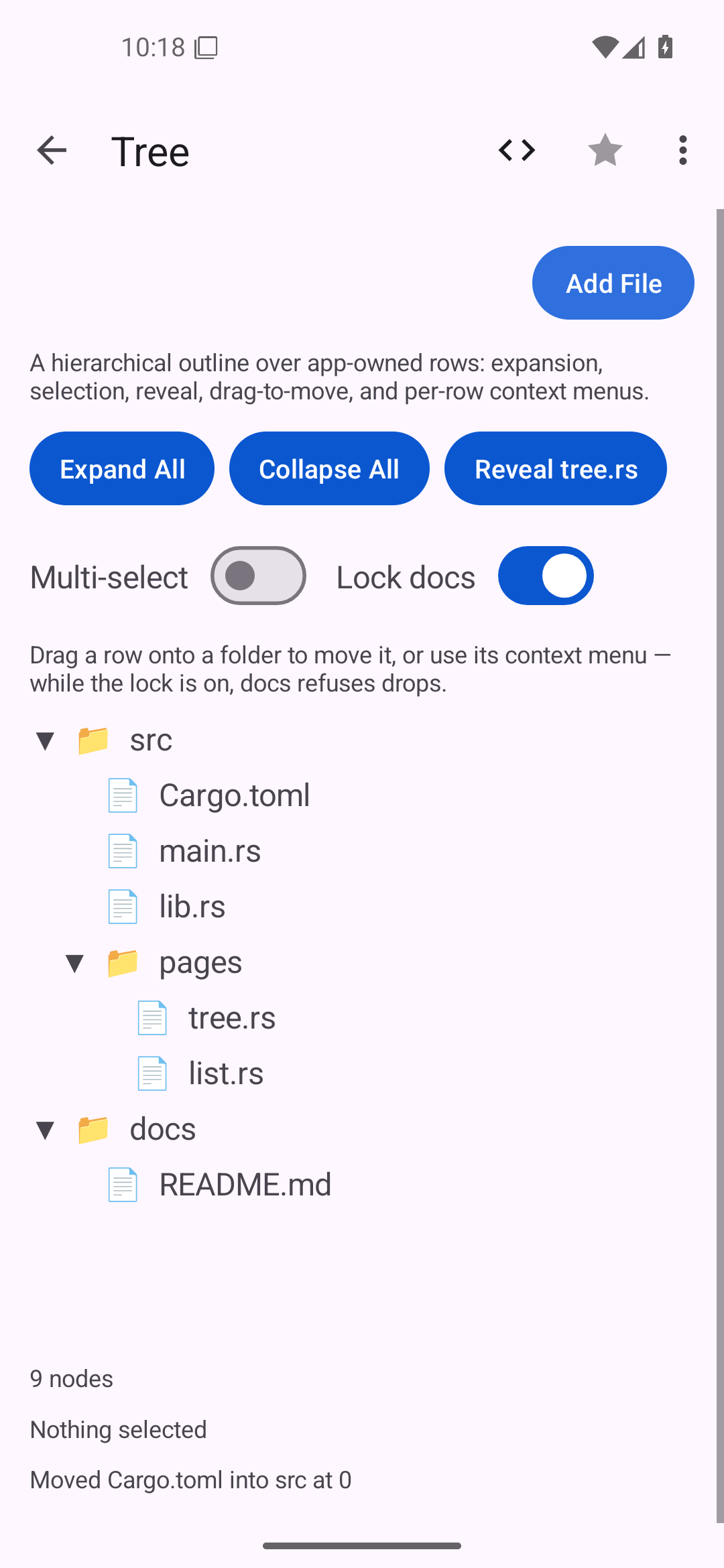 Tree — Android (Material) · Phone