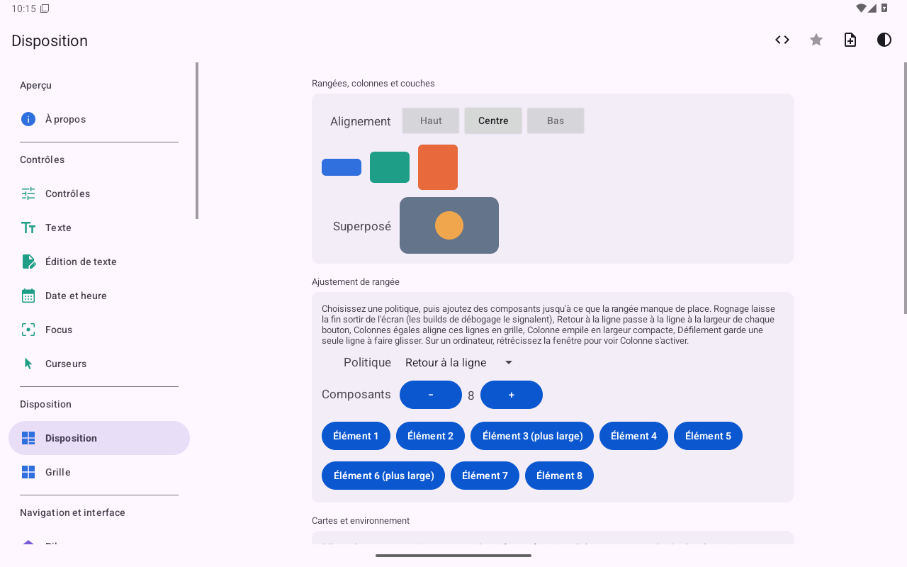 Disposition — Android (Material) · Tablet