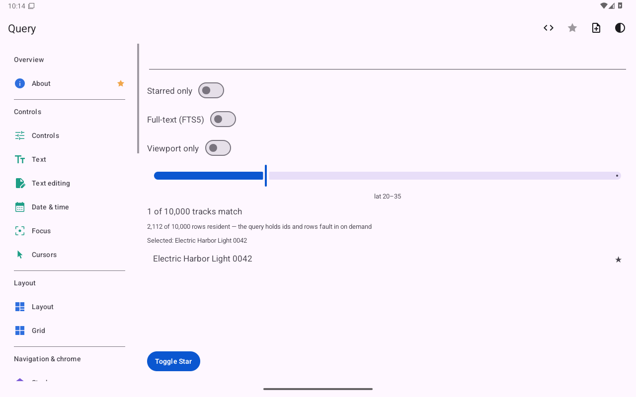Query — Android (Material) · Tablet