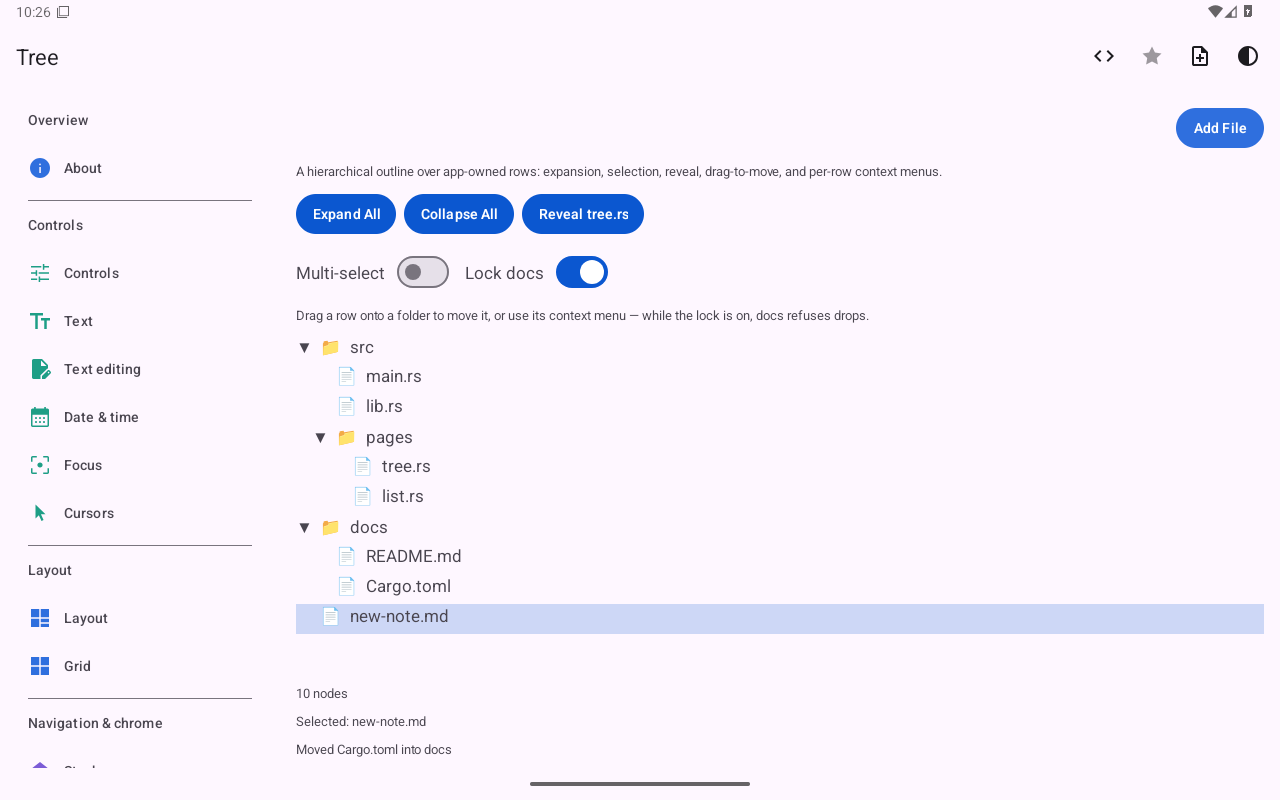 Tree · after the moves — Android (Material) · Tablet