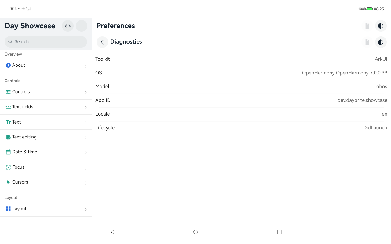 Diagnostics, HarmonyOS ArkUI