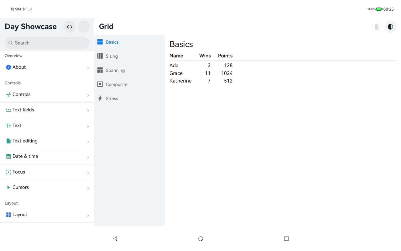 Grid, HarmonyOS ArkUI