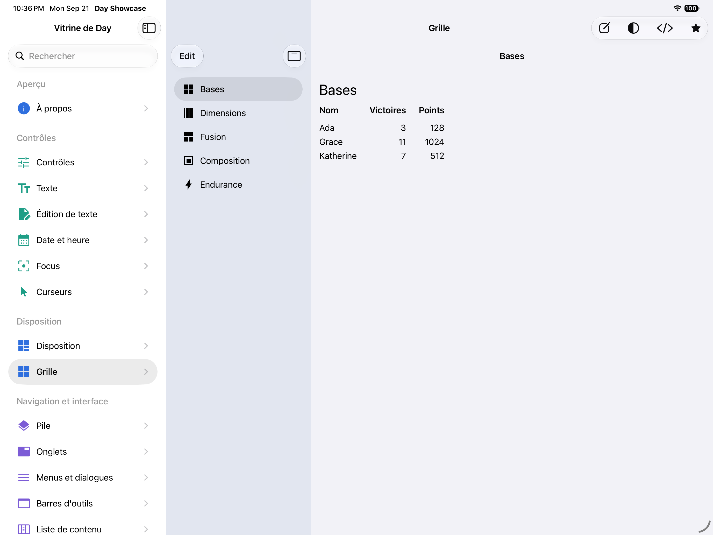 Grille — iOS (UIKit) · iPad