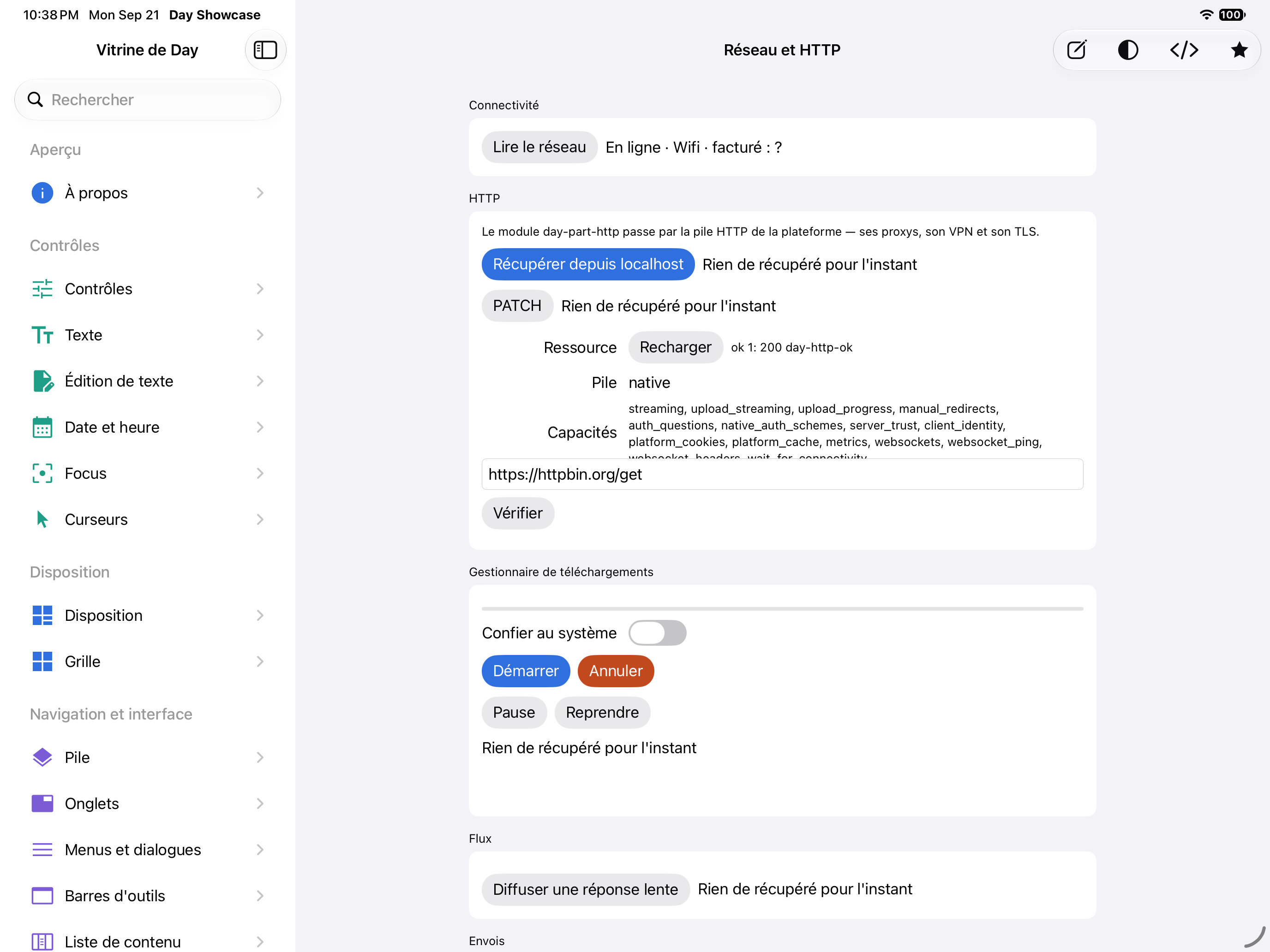 Réseau et HTTP — iOS (UIKit) · iPad