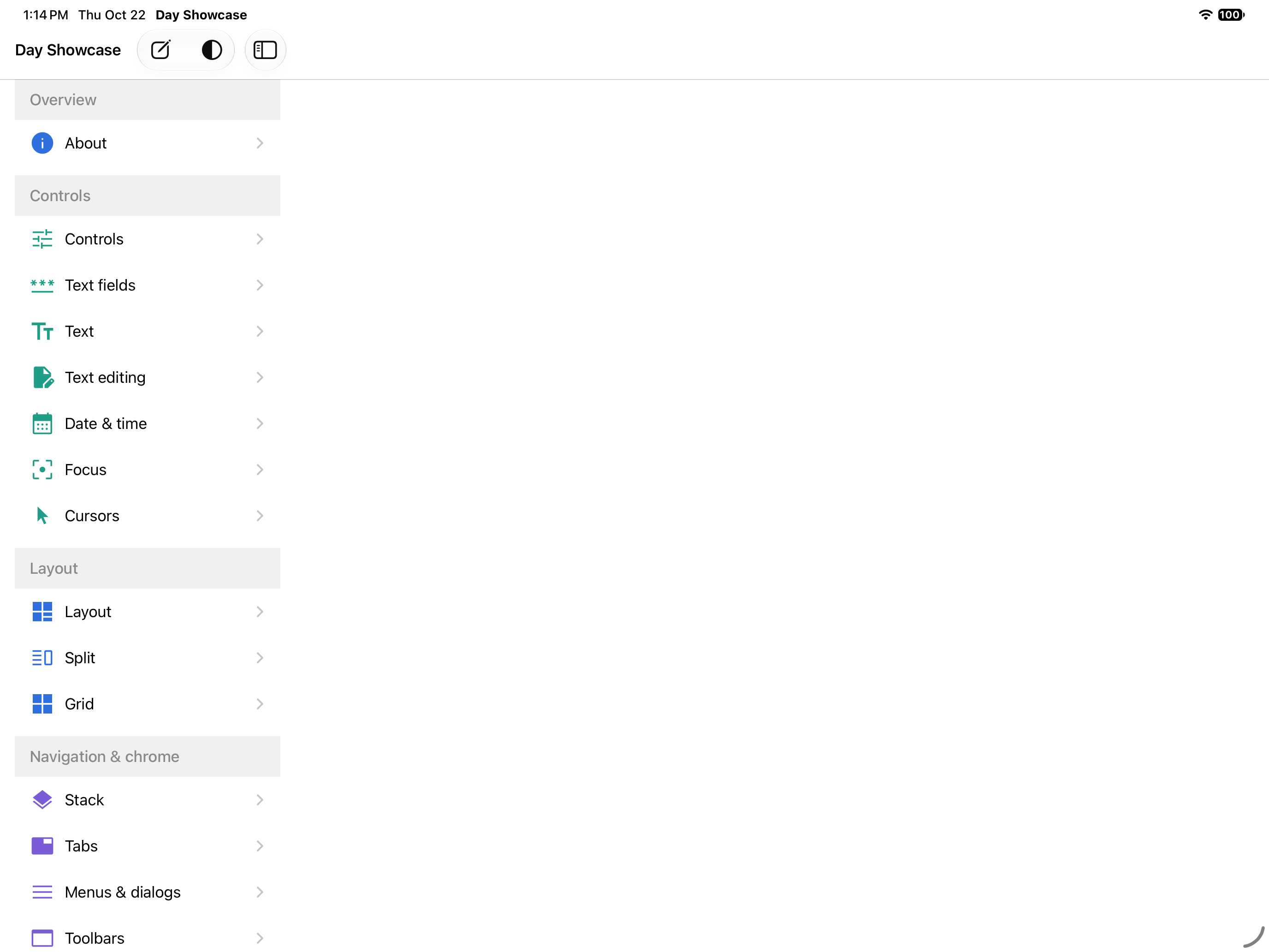 Grouped Navigation Returned, iOS iPad