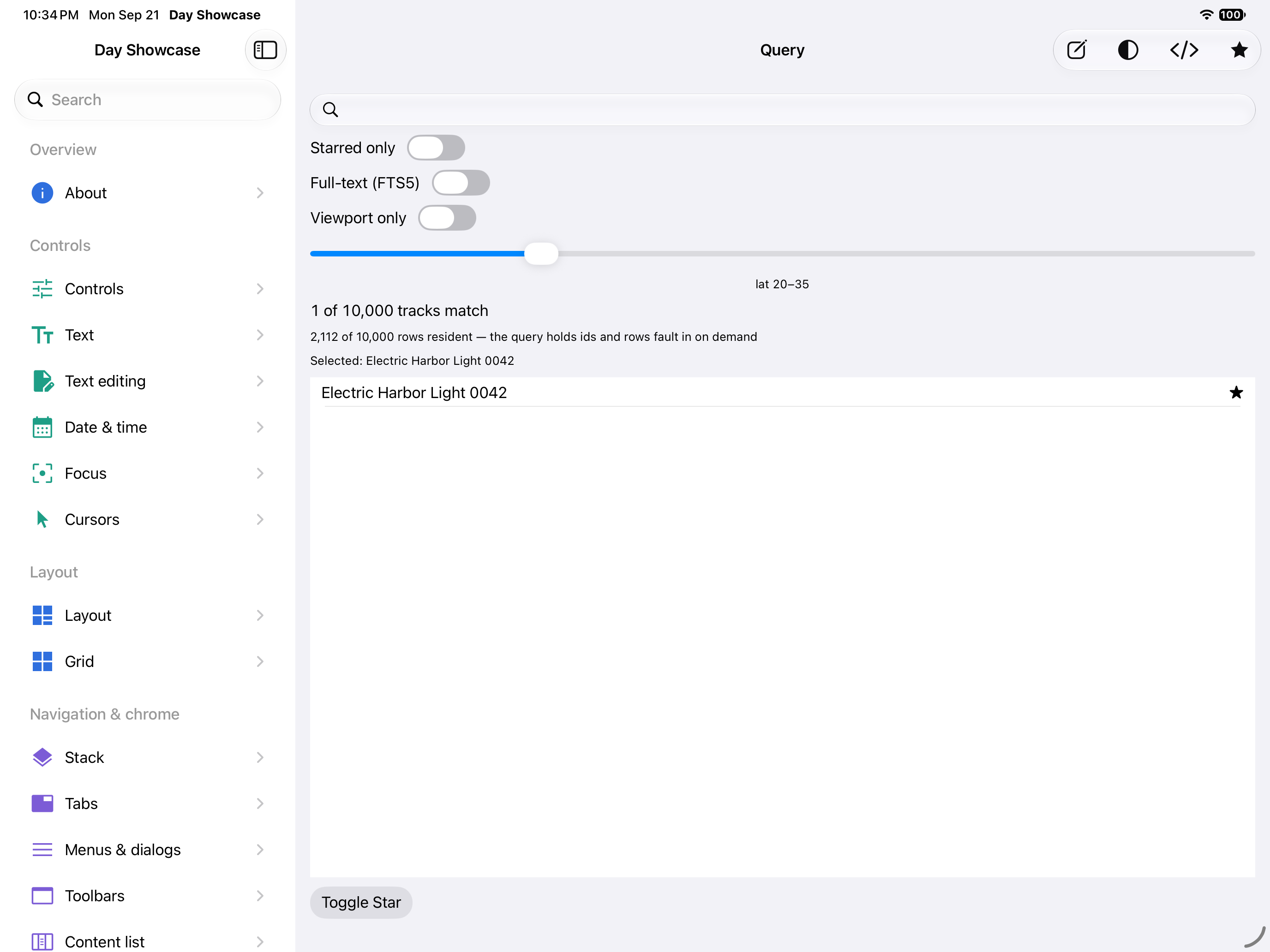 Query — iOS (UIKit) · iPad