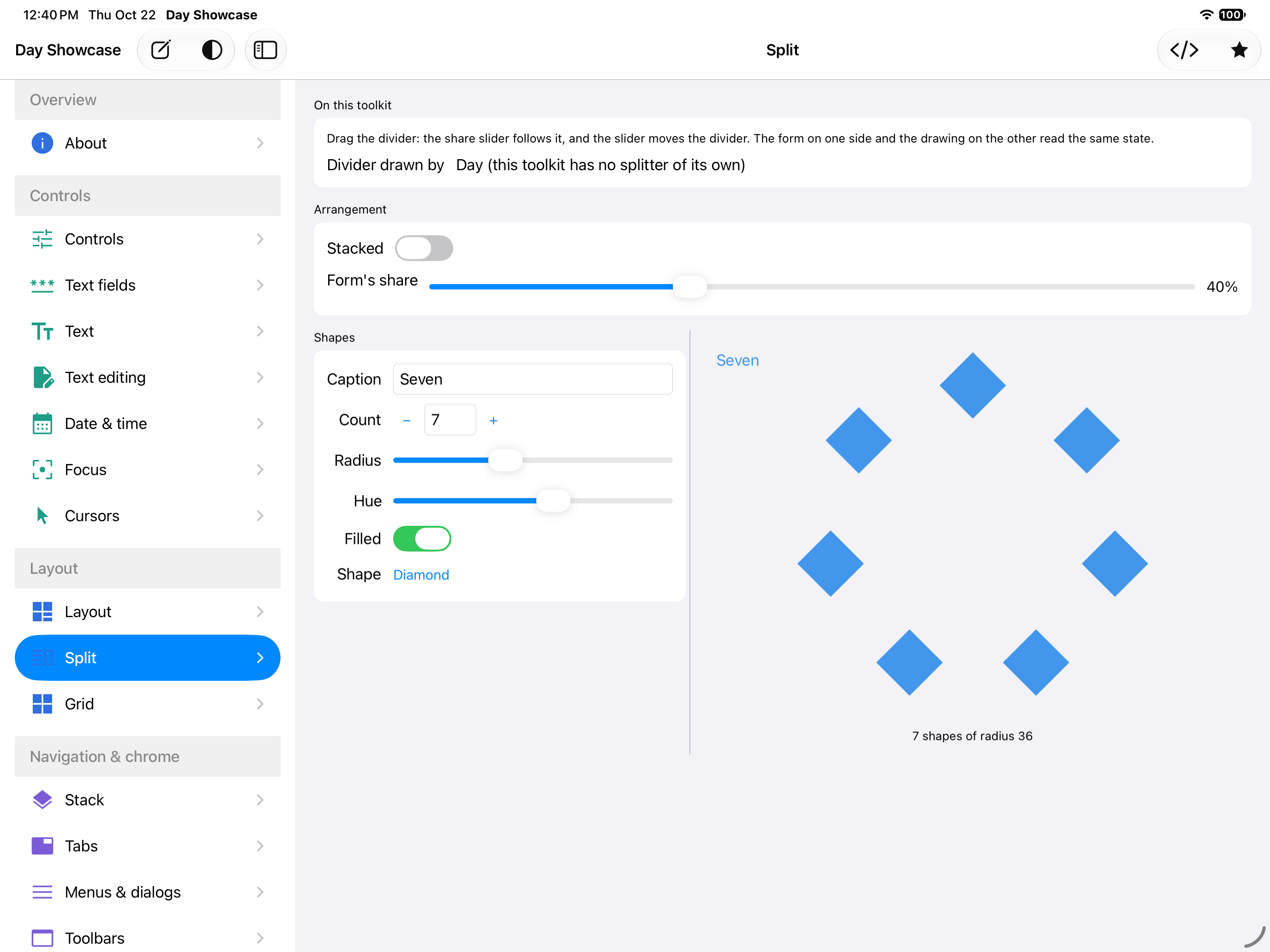 Split, iOS iPad