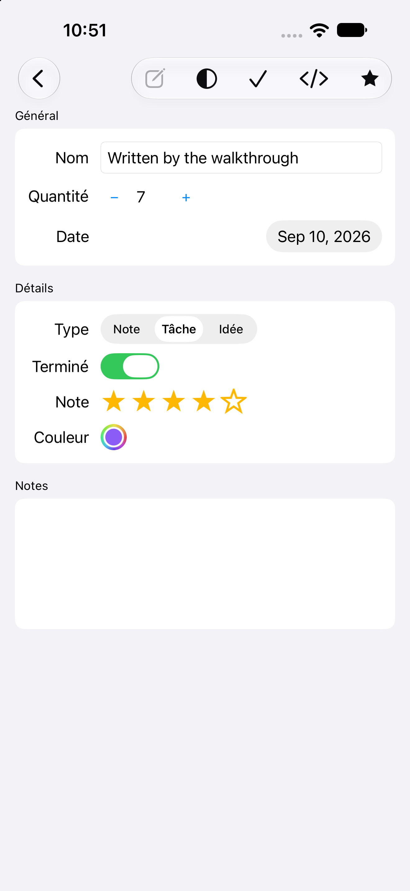 Liste de contenu — iOS (UIKit) · iPhone