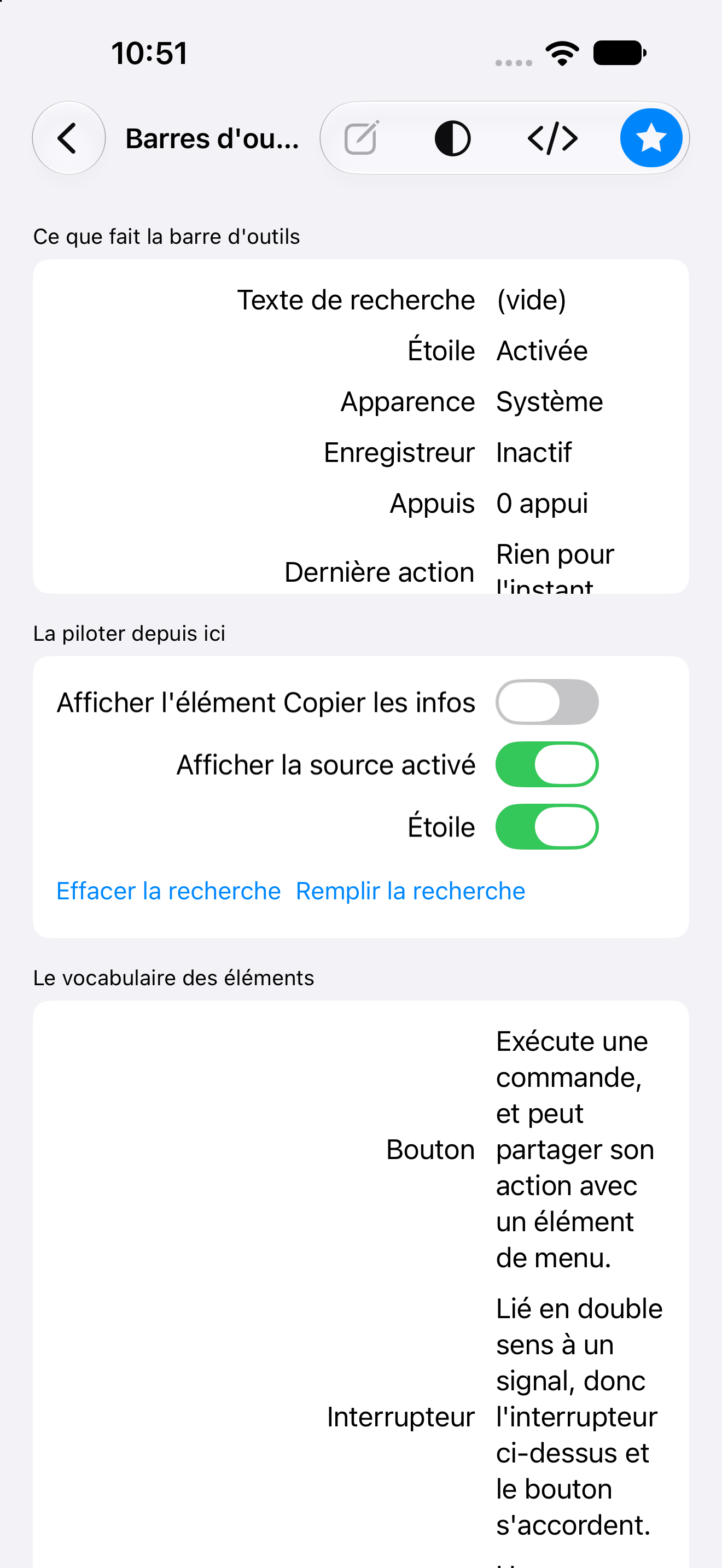 Barres d'outils — iOS (UIKit) · iPhone