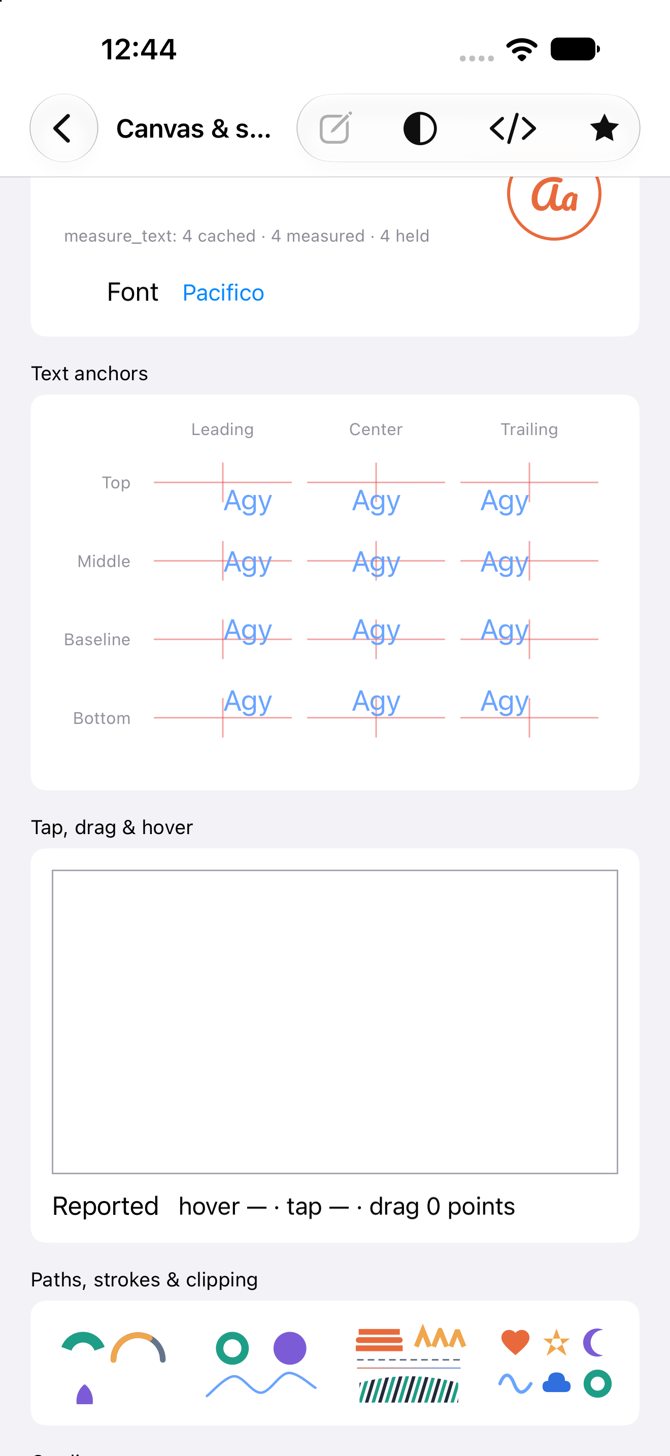 Canvas Arcs, iOS UIKit