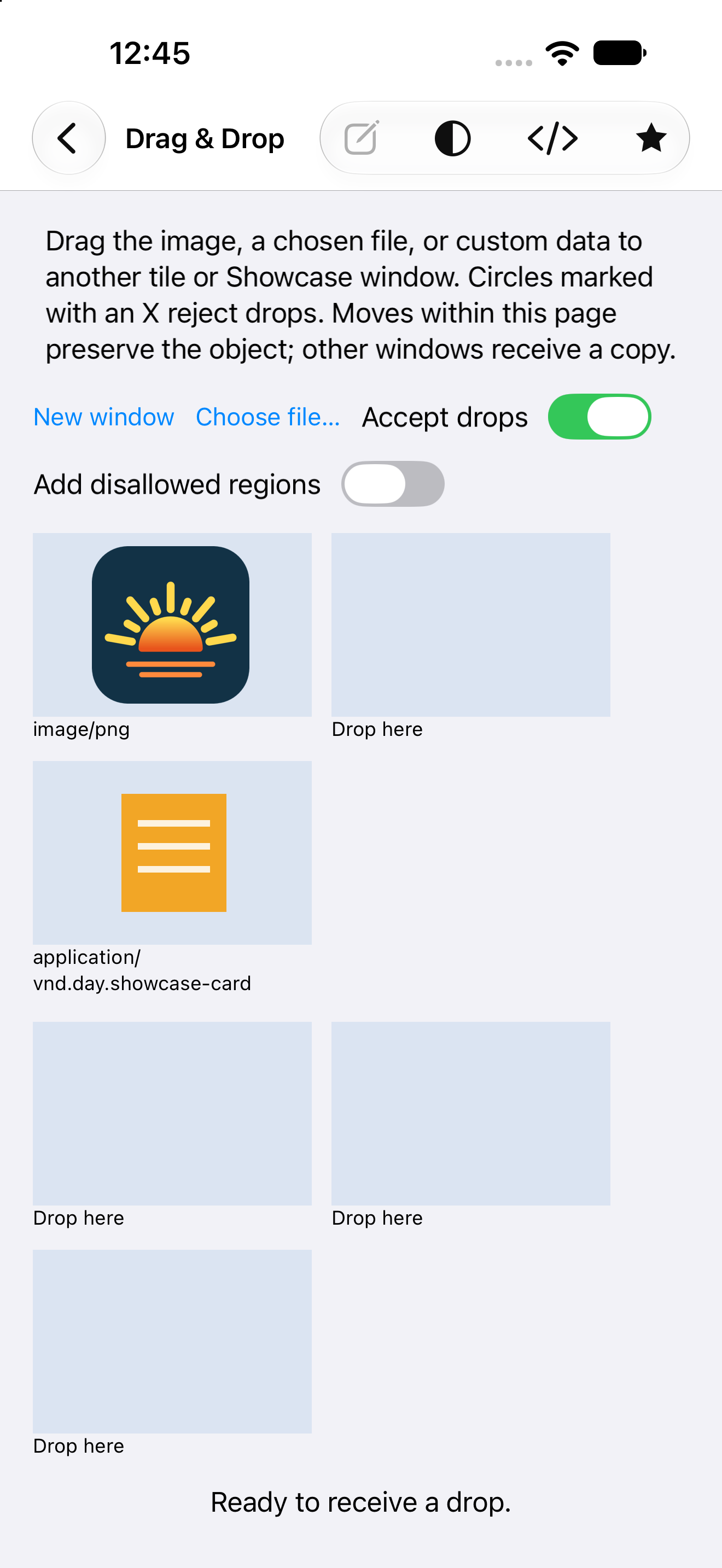 Drag Drop, iOS UIKit