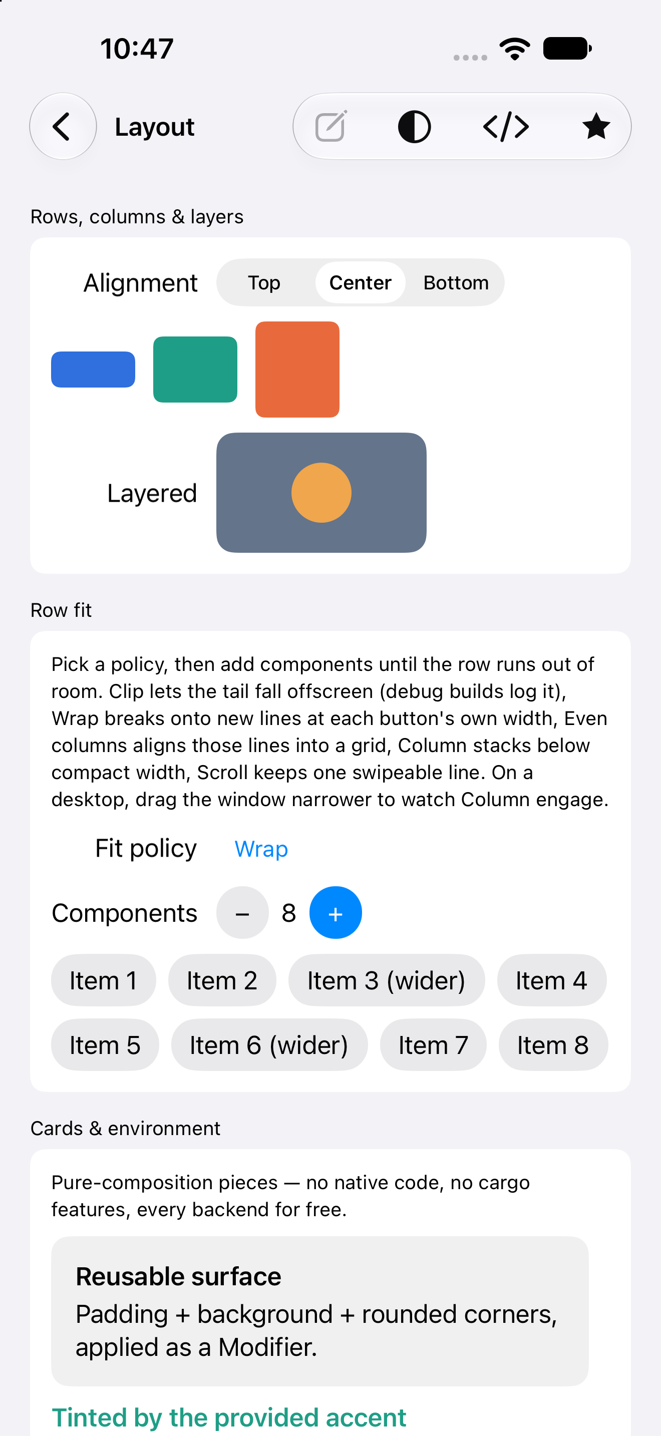 Layout — iOS (UIKit) · iPhone