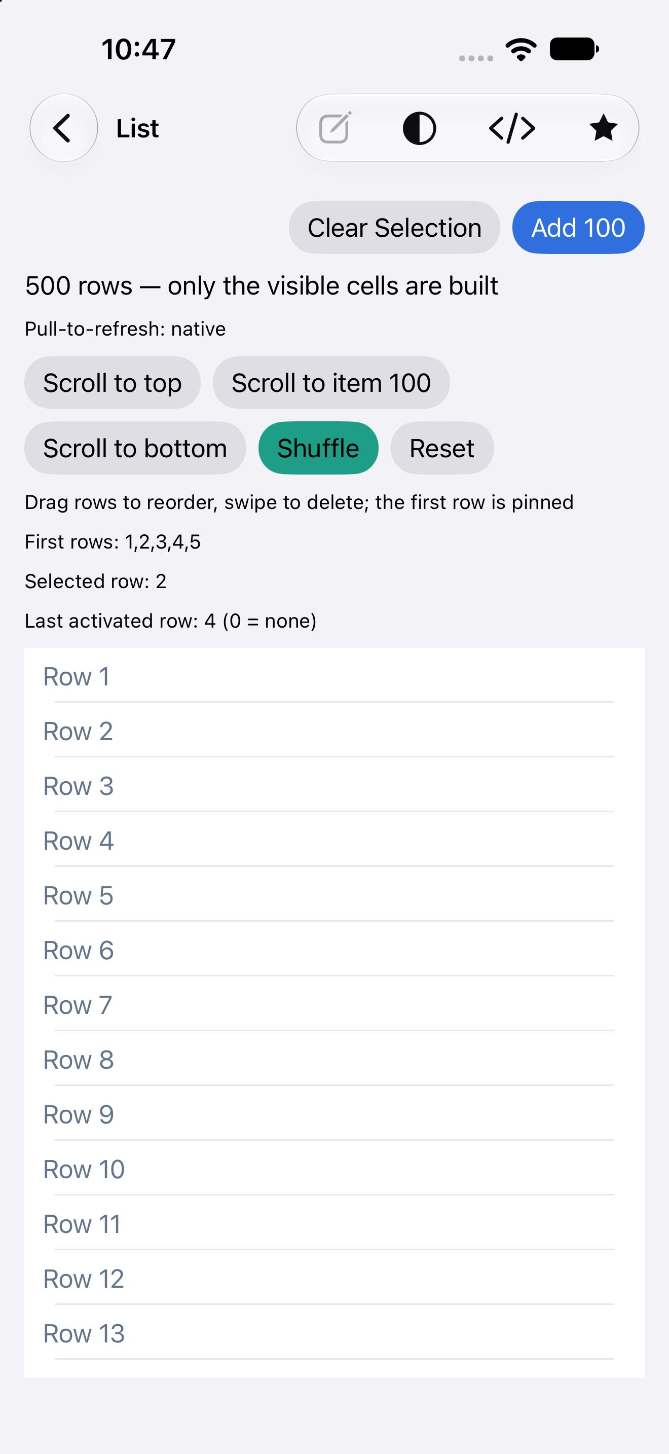 List — iOS (UIKit) · iPhone