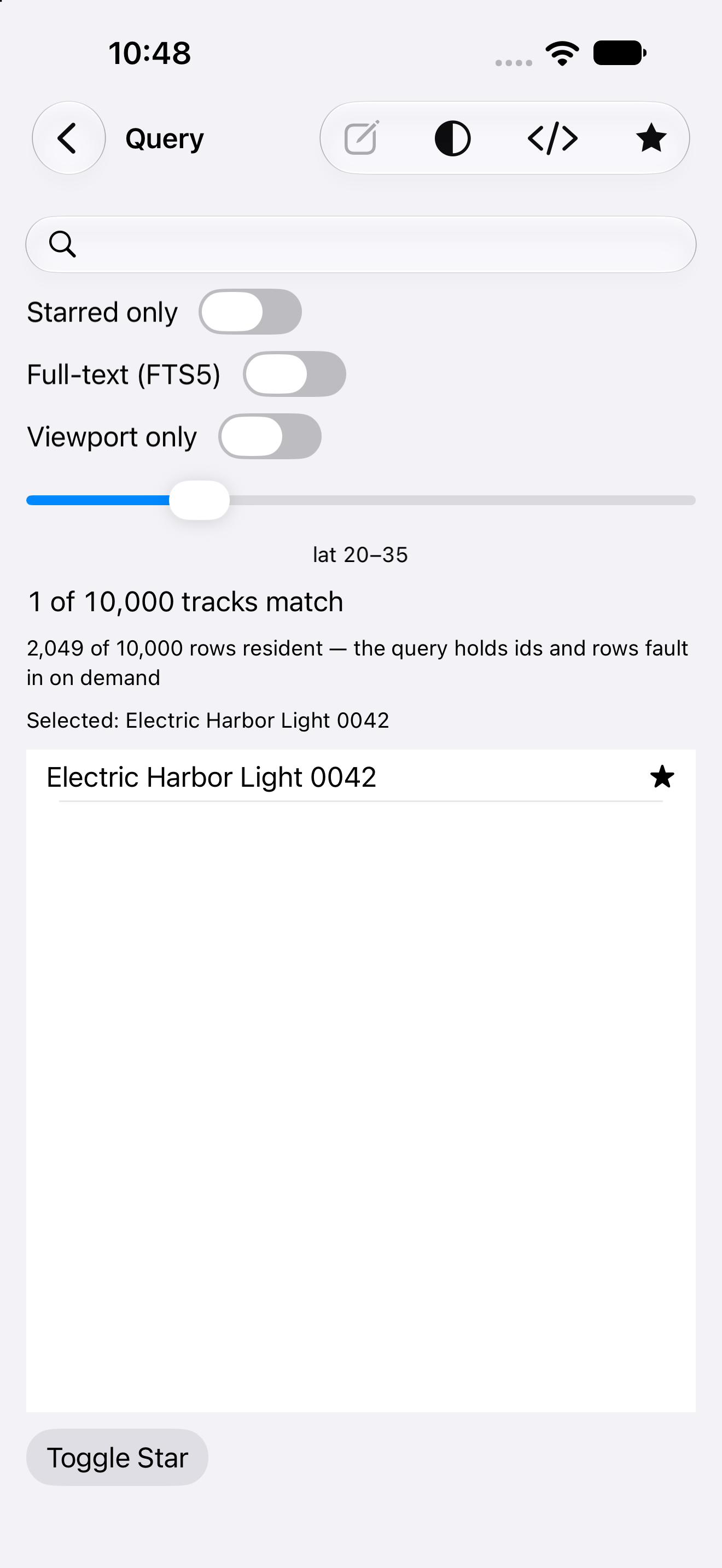 Query — iOS (UIKit) · iPhone